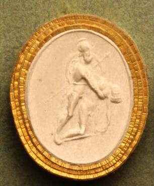Menelaos beschützt den Leichnam des Patroklos (Daktyliothek, Zweites Historisches Tausend)