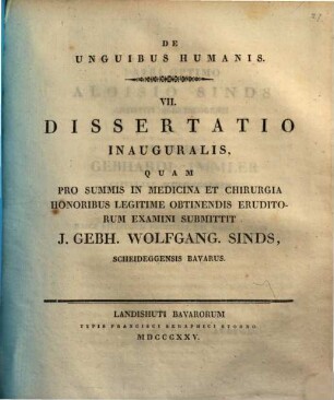 De unguibus humanis : diss. inaug.