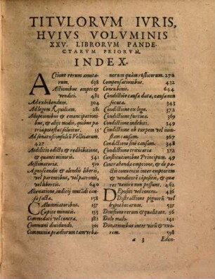 Petri Costalii ... Ad XXV. Libros Priores Pandectarvm Ivstiniani Imperatoris Adversaria : Opus omnibus tam Iuris studiosis, quam practicis & in foro versantibus vtilissimum & maxime necessarium ...