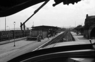 Elze: Blick aus dem Führerstand; Durchfahrt; Bahnhof Elze