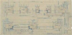Döllgast, Hans; München; Alte Pinakothek, Wiederaufbau - Fenster 1. OG Nord (Schnitt)