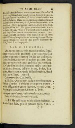 Cap. 21. De Similibus.
