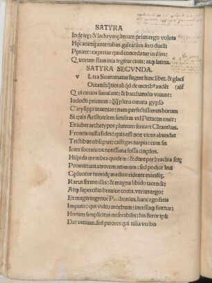 Satyra Secvnda.