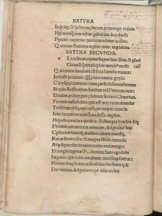 Satyra Secvnda.