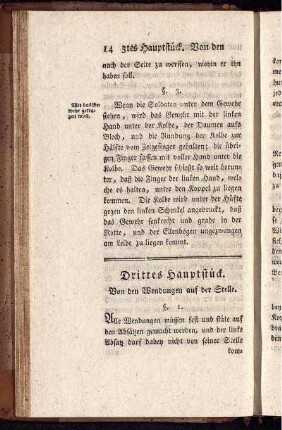 Drittes Hauptstück. Von den Wendungen auf der Stelle