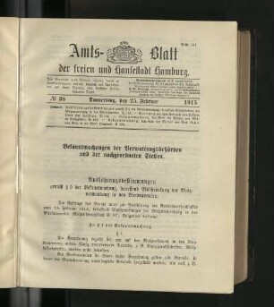 No. 38, 25. Februar 1915