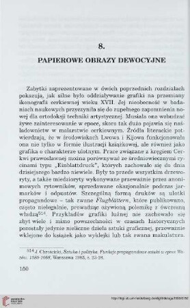 8. Papierowe obrazy dewocyjne