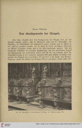 Vierter Abschnitt: Das Kunstgewerbe der Neuzeit