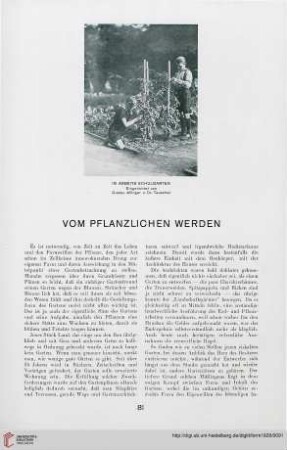 3: Vom pflanzlichen Werden