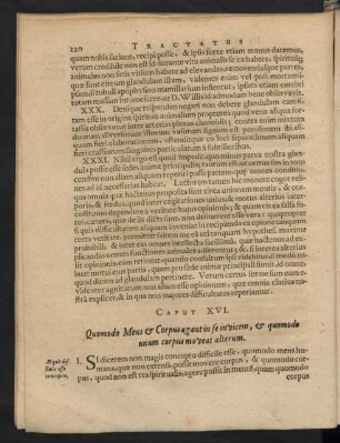 Caput XVI. Quomodo Mens & Corpus agant in se invicem, & quomodo unum corpus moveat alterum.