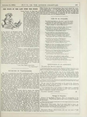 The state of the law upon the stage