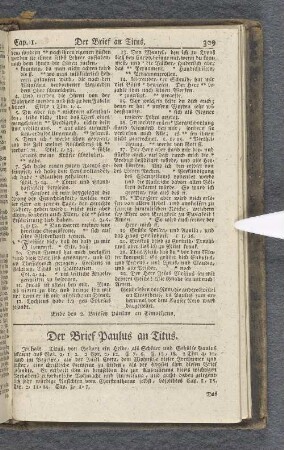 Der Brief Paulus an Titus.