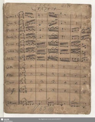 Satan Welt der Seelen Feinde - Mus.2-D-541 : V (4), Coro, orch
