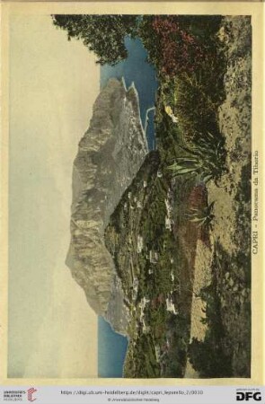 Capri – Panorama da Tiberio – Panorama pris de Tiberio – Panorama from Tiberio – Panorama von Tiberius gesehen