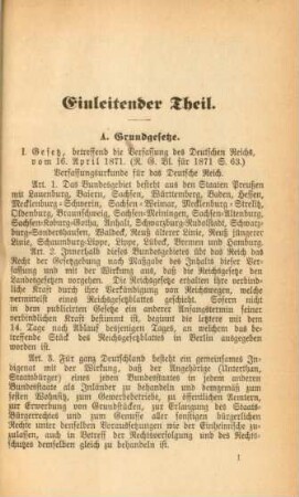 A. Grundgesetze