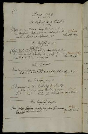 Ein Geschenck des Hhn Verfassers [Johan Meerman]. - Vom Verfasser [Friedrich Christian Kuhn] verehrt. - Aus Holland. - Vom Ubersezer [Franz Hermann Heinrich Lueder], verehrt. - Vom Verfasser [Heinrich Adolph Schrader] verehrt.