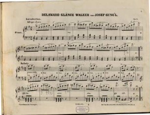 Klänge vom Delaware : Walzer für d. Pianoforte ; op. 89
