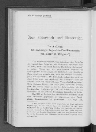 Über Bilderbuch und Illustration.