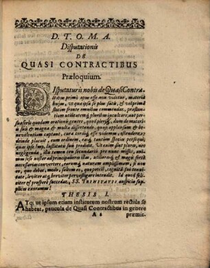 Disputatio Inauguralis De Quasi Contractibus