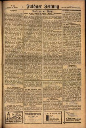 Zweite Ausgabe vom Sonntag, den 22. Mai 1927.