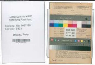 Entnazifizierung Peter Bludau , geb. 12.09.1901 (Postverwalter)