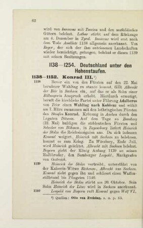 1138-1254. Deutschland unter den Hohenstaufen