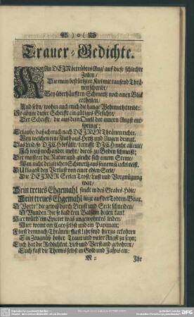 Trauer-Gedichte