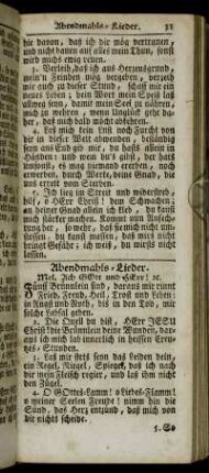 Abendmahls-Lieder.
