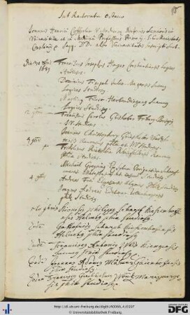 [fol. 98] Rektorat Johann Heinrich Köfferlin 1689/90