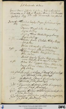 [fol. 98] Rektorat Johann Heinrich Köfferlin 1689/90