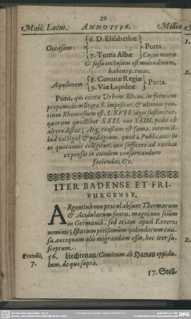 Iter Badense Et Friburgense