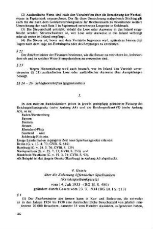 3. In den Bundesländern geltende Vorschriften für Banken