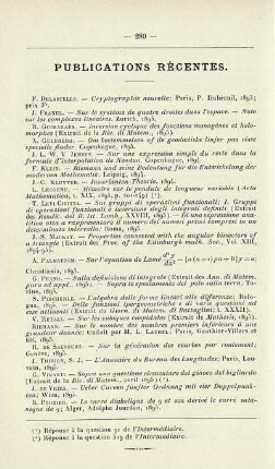 Publication Récentes.