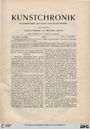 Heft 5 (17. November 1898)