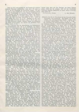 6-8 [Rezension] Hölscher, Gustav, Kanonisch und Apokryph