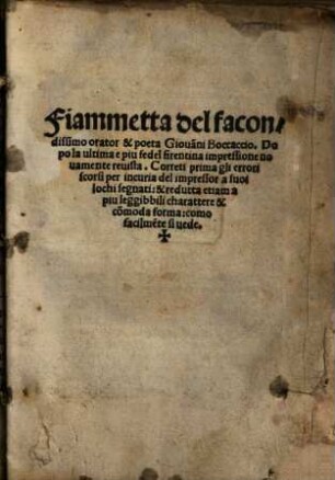 La fiammetta