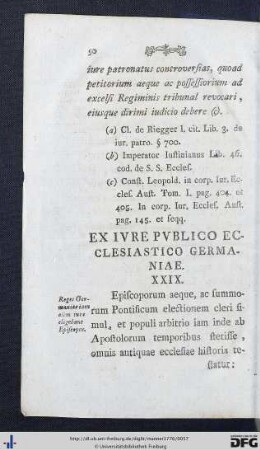 Ex Iure Publico Ecclesiastico Germaniae.