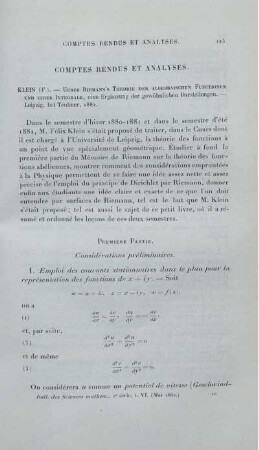 Bulletin des Sciences Mathèmatiques et Astronomiques.