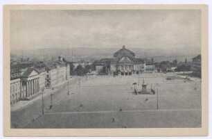 Kassel - Friedrichsplatz mit Blick auf Preußisches Staatstheater
