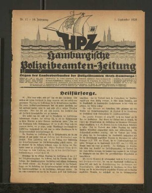 Nr. 17 / 19. Jahrgang 1. September 1929