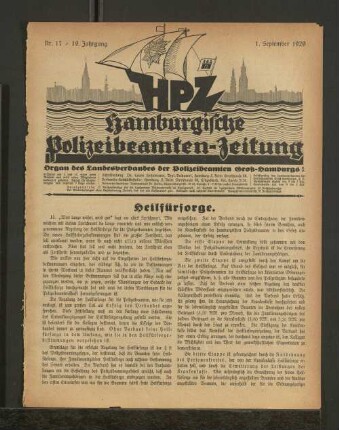 Nr. 17 / 19. Jahrgang 1. September 1929