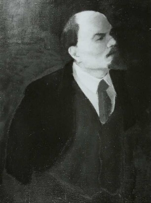 Lenin nach einer Zeichnung von Shukow