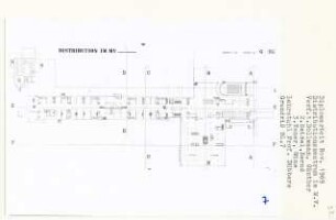 Distributionszentrum Märkisches Viertel, Berlin-Reinickendorf (Diplomarbeit bei Kurt Dübbers): Grundriss Erdgeschoss + 3.10, 1:200
