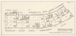 Berufsschulen am Urban, Berlin-Kreuzberg: 2. Berufsschule am Urban (2.Projekt), Kellergeschoss 1:200