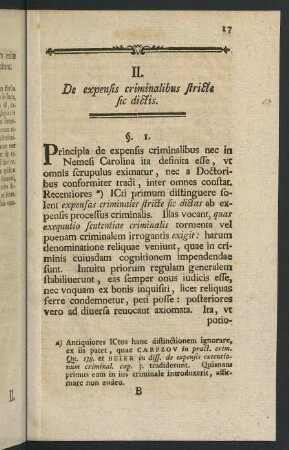 17-34, II. De expensis criminalibus stricte sic dictis.