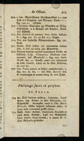 475-490, Philologi sacri et profani