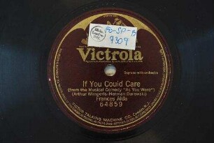 If you could care (from the Musical Comedy "As you were") / (Arthur Wimperis - Herman Darewski)