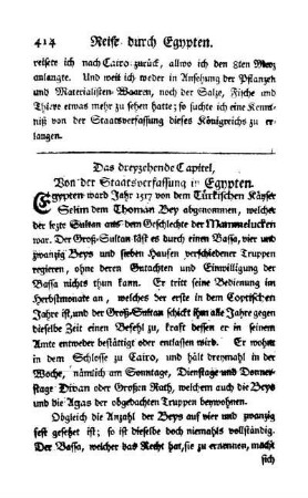 Das dreiyzehnte Capitel - Von der Staatsverfassung in Egypten.
