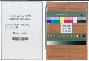 Entnazifizierung Heinz Bruss , geb. 18.02.1910 (Kaufmaennischer Angestellter)