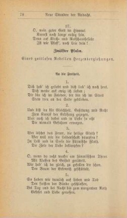 Zwölfter Psalm. Eines gottlosen Rebellen Herzensergießungen.